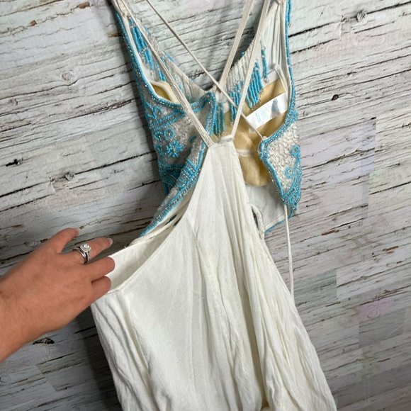 Free People Turquoise Spirit Maxi Dress size 12 - Picture 13 of 14